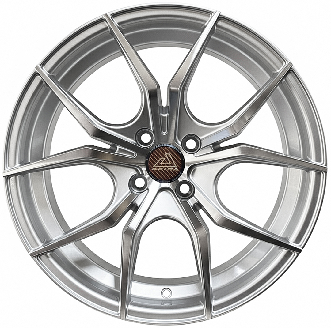 ล้อแม็ก ล้อแม็ก Akina S266 ขอบ17นิ้ว กว้าง8นิ้ว 4รู100 Offset35 สีซิลเวอร์