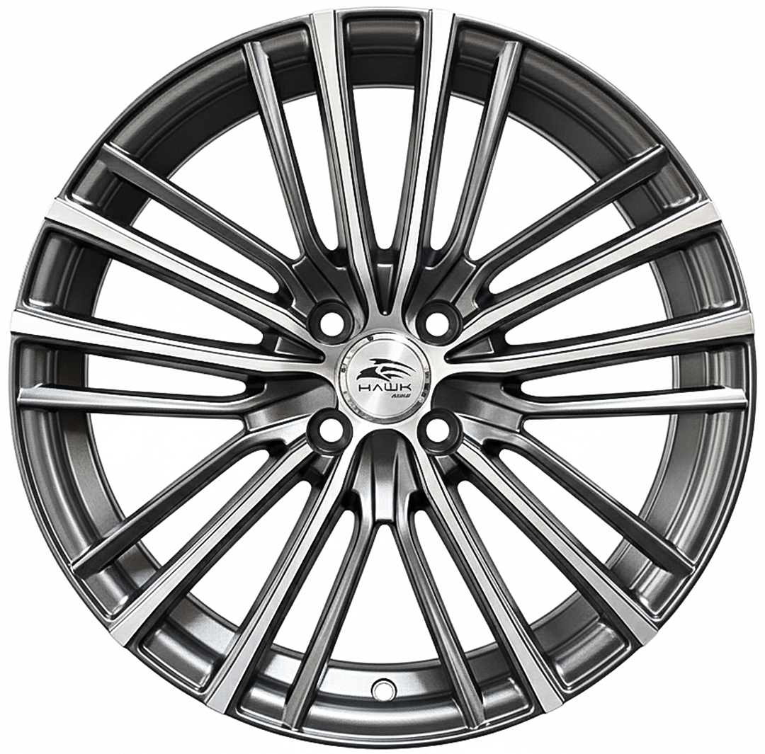 ล้อแม็ก ล้อแม็ก HAWK S270 ขอบ17นิ้ว กว้าง7.5นิ้ว 4รู100 Offset40 สีกันเมทาลิกหน้าเงา