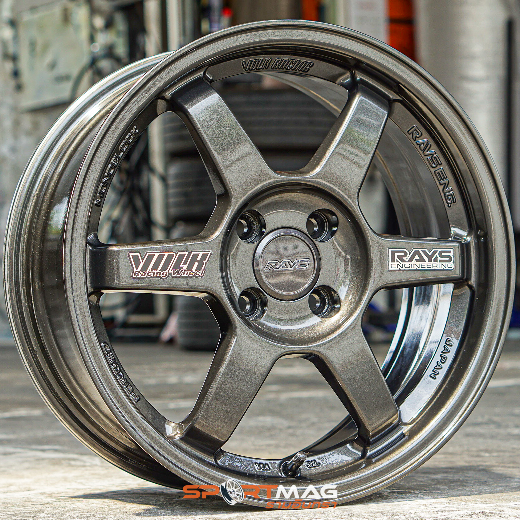 ล้อแม็กมือสอง NK TE37 ขอบ16นิ้ว กว้าง7นิ้ว 4รู100 Offset35 สีกันเมทาลิก (รามอินทรา)