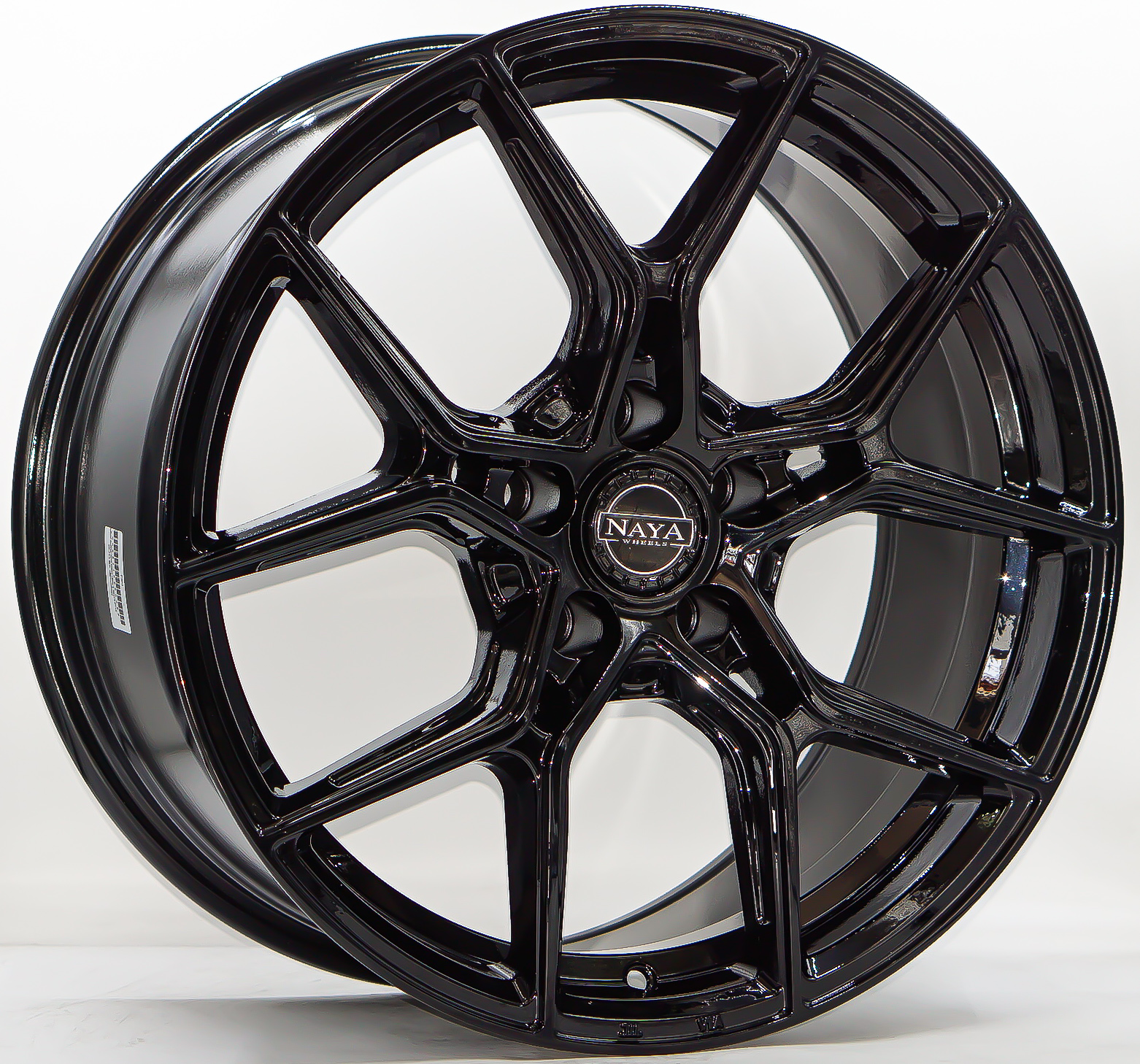ล้อแม็ก ล้อแม็กใหม่ Flowforming NAYA Alpha5 ขอบ18นิ้ว กว้าง8.5นิ้ว 5รู112/114 Offset35 สีดำเงา