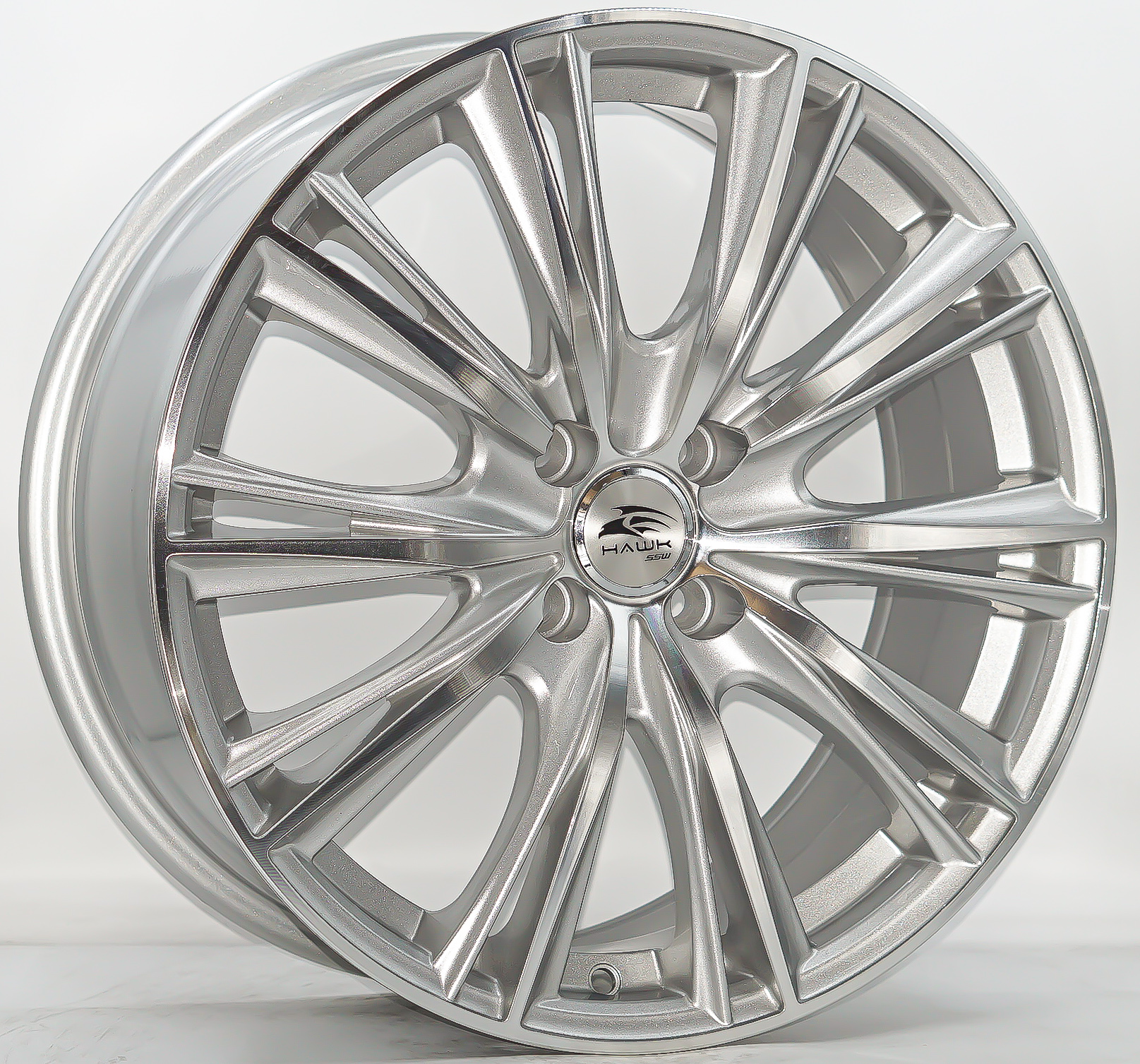 ล้อแม็ก ล้อแม็กใหม่ SSW S320 ขอบ 17นิ้ว กว้าง7.5นิ้ว 4รู100 Offset42 สีซิลเวอร์กลึงหน้าเงา