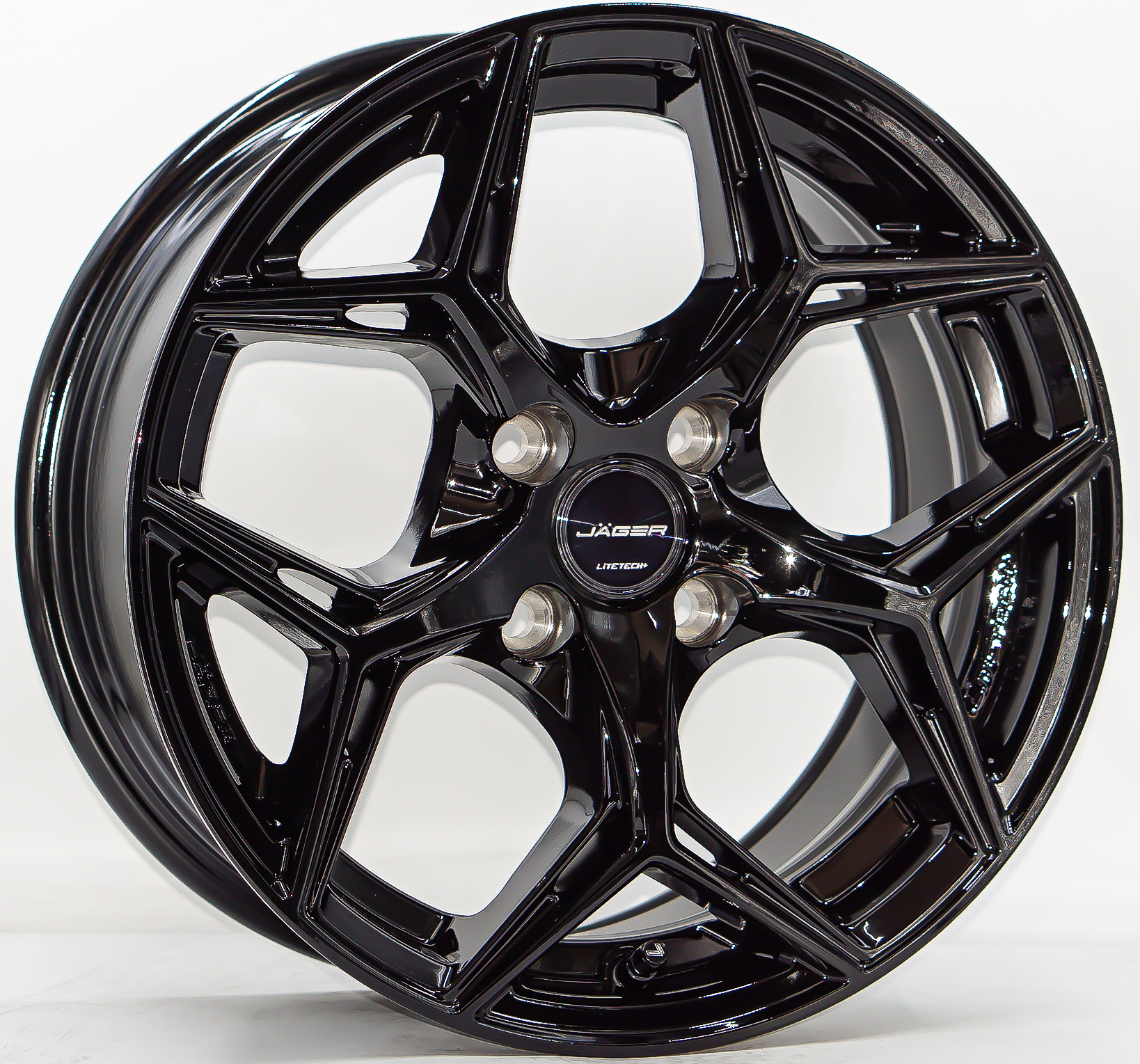 ล้อแม็ก ล้อแม็กใหม่ Lenso Jager Blaze ขอบ15นิ้ว กว้าง7นิ้ว 4รู100 Offset35 สีดำเงา