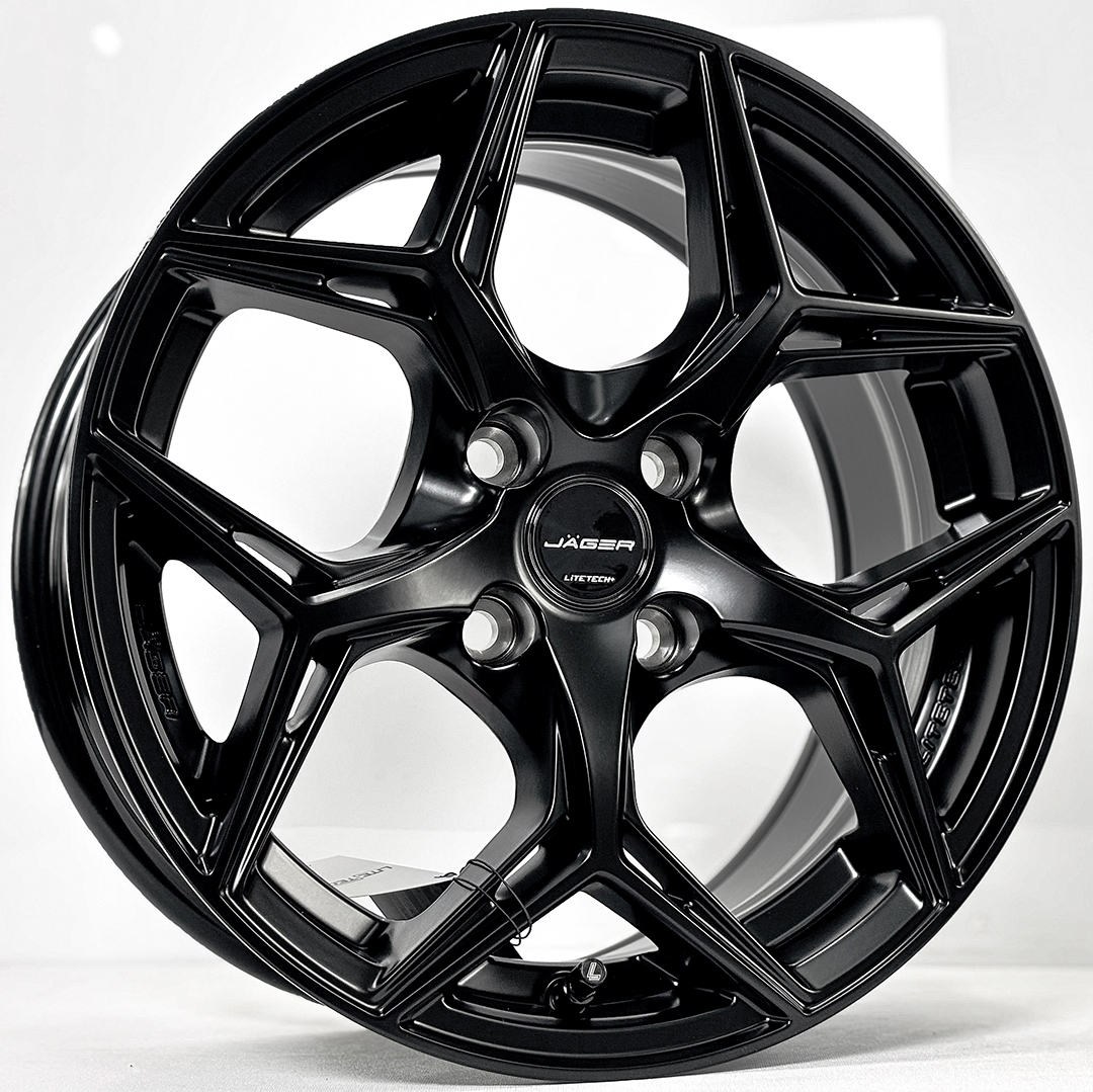ล้อแม็ก ล้อแม็ก Lenso Jager Blaze Litetech ขอบ15นิ้ว กว้าง7นิ้ว 4รู100 Offset35 สีดำด้าน