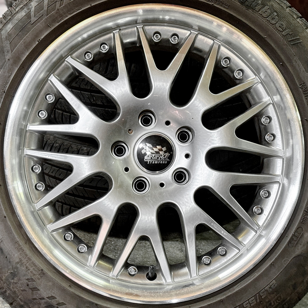 ล้อแม็ก ล้อแม็กมือสอง SSW S075 ขอบ17นิ้ว กว้าง7.5นิ้ว 5รู114.3 Offset42 สีซิลเวอร์(ลาดพร้าว)