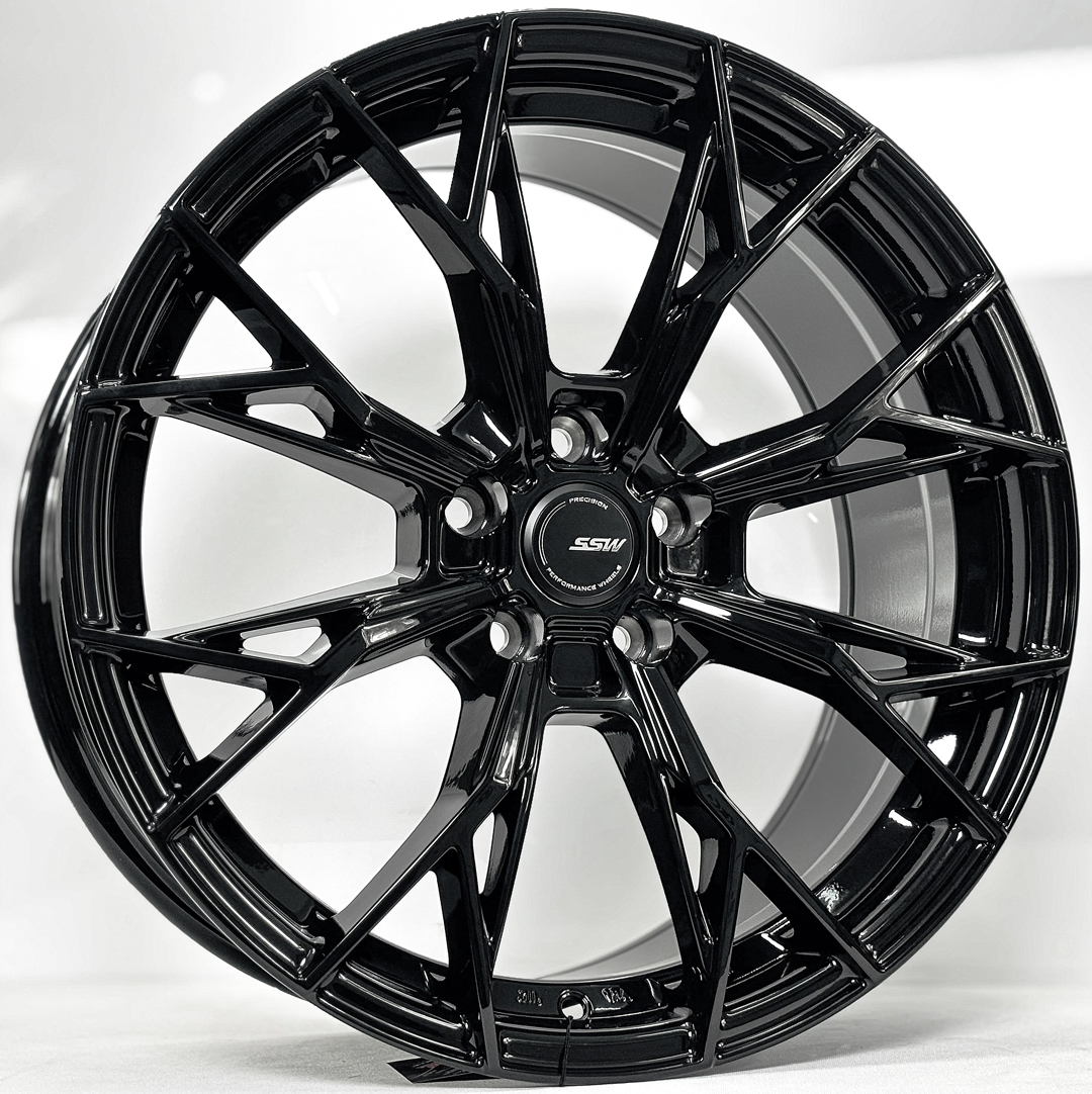 ล้อแม็ก ล้อแม็ก SSW S389 ขอบ18นิ้ว กว้าง8.5นิ้ว 5รู108 Offset38 สีดำเงา