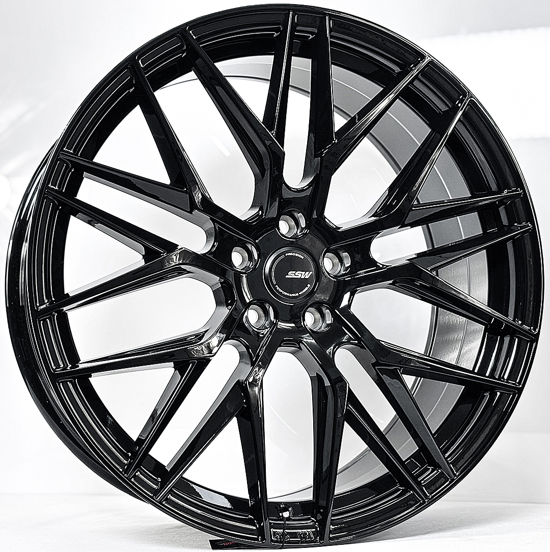 ล้อแม็ก ล้อแม็ก SSW S348 Vorsteiner ขอบ20นิ้ว กว้าง8.5นิ้ว 5รู108 Offset38 สีดำเงา