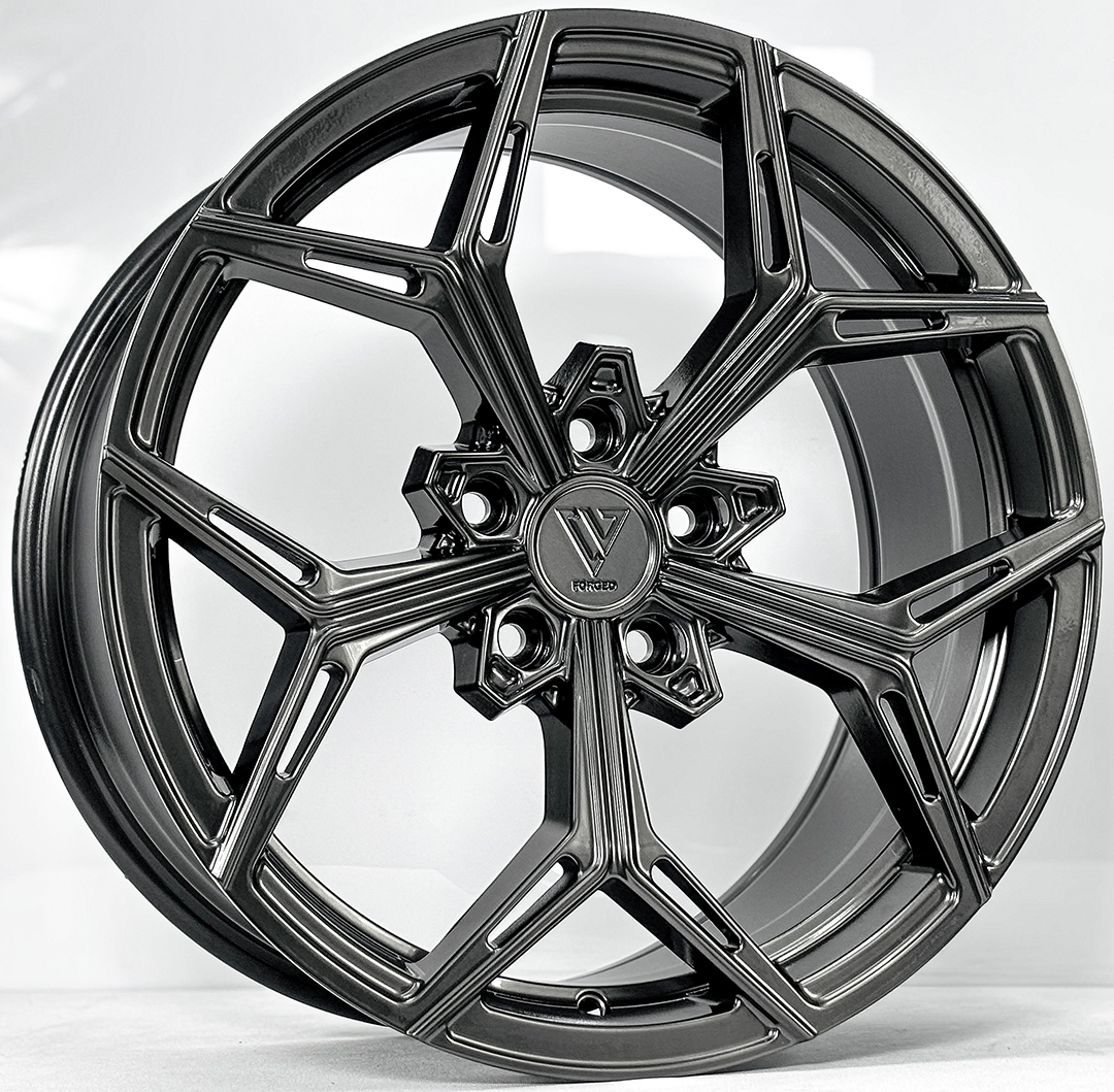 ล้อแม็ก ล้อแม็ก V Forged V007 Flowforming ขอบ18นิ้ว กว้าง8.5นิ้ว 5รู112/114.3 Offset35 สีไฮเปอร์แบล็ค