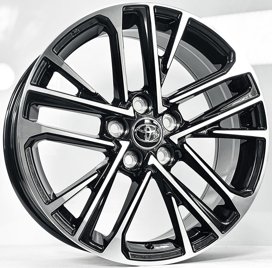 ล้อแม็ก ล้อแม็ก TOYOTA New CAMRY ขอบ18นิ้ว กว้าง8นิ้ว 5รู114.3 Offset50 สีดำหน้าเงา