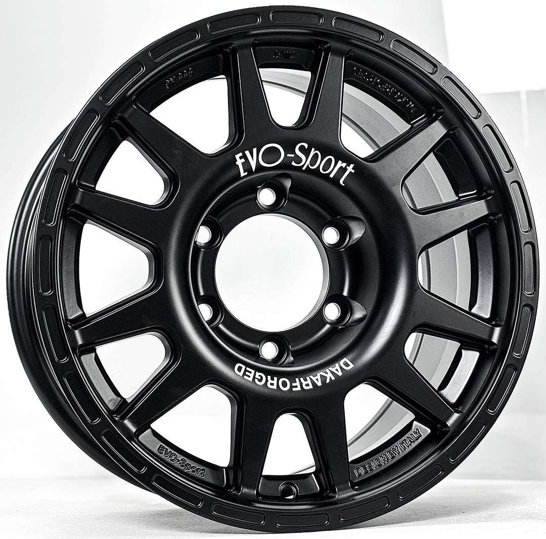 ล้อแม็ก ล้อแม็ก New Evo Cross ขอบ16นิ้ว กว้าง8นิ้ว 6รู139.7 Offset10 สีดำด้าน