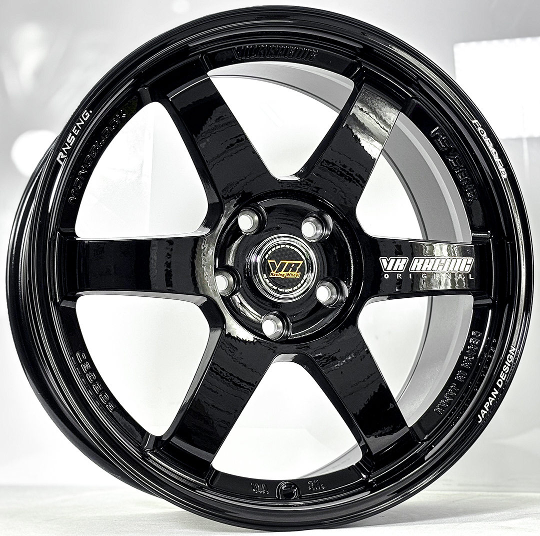 ล้อแม็ก ล้อแม็ก MGW VR TE37 Flowforming ขอบ18นิ้ว กว้าง8.5นิ้ว 5รู114.3/112 Offset35 สีดำเงา