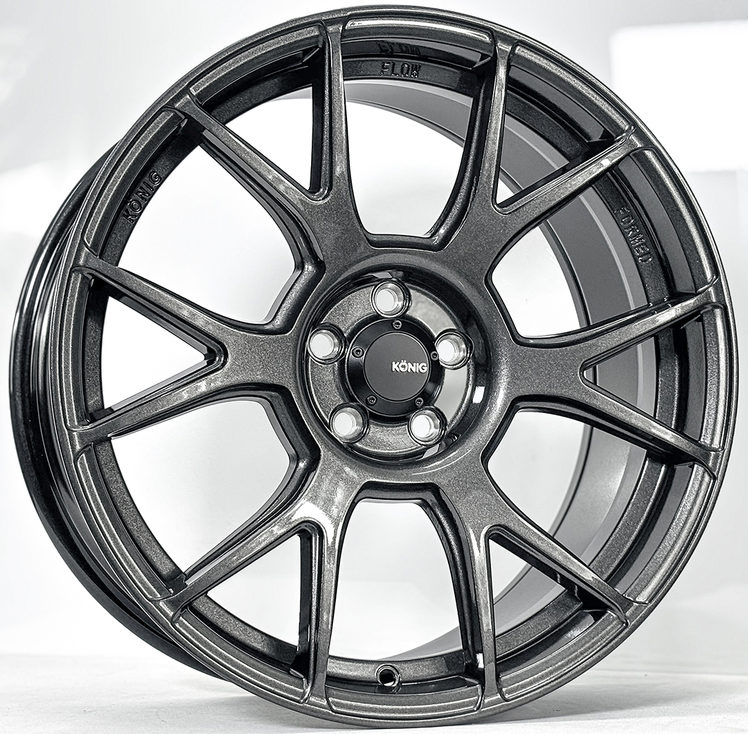 ล้อแม็ก ล้อแม็ก KONIG N636 FlowForming ขอบ18นิ้ว กว้าง8.5นิ้ว 5รู100 Offset44 สีดาร์คเมทาลิก