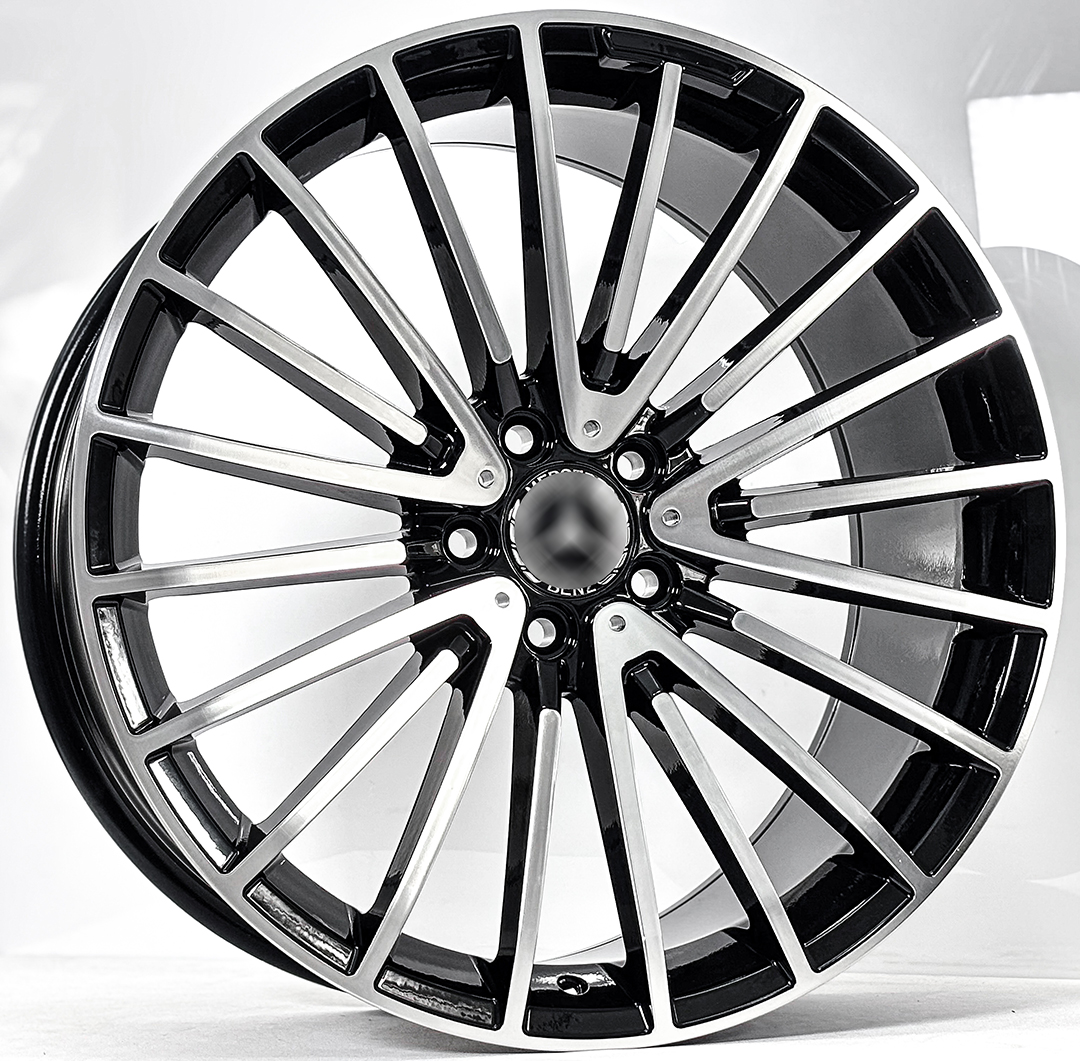 ล้อแม็ก ล้อแม็ก MultiSpoke CL ขอบ20นิ้ว กว้าง F8.5นิ้ว R9.5นิ้ว 5รู112 Offset40-45 สีดำหน้าเงา