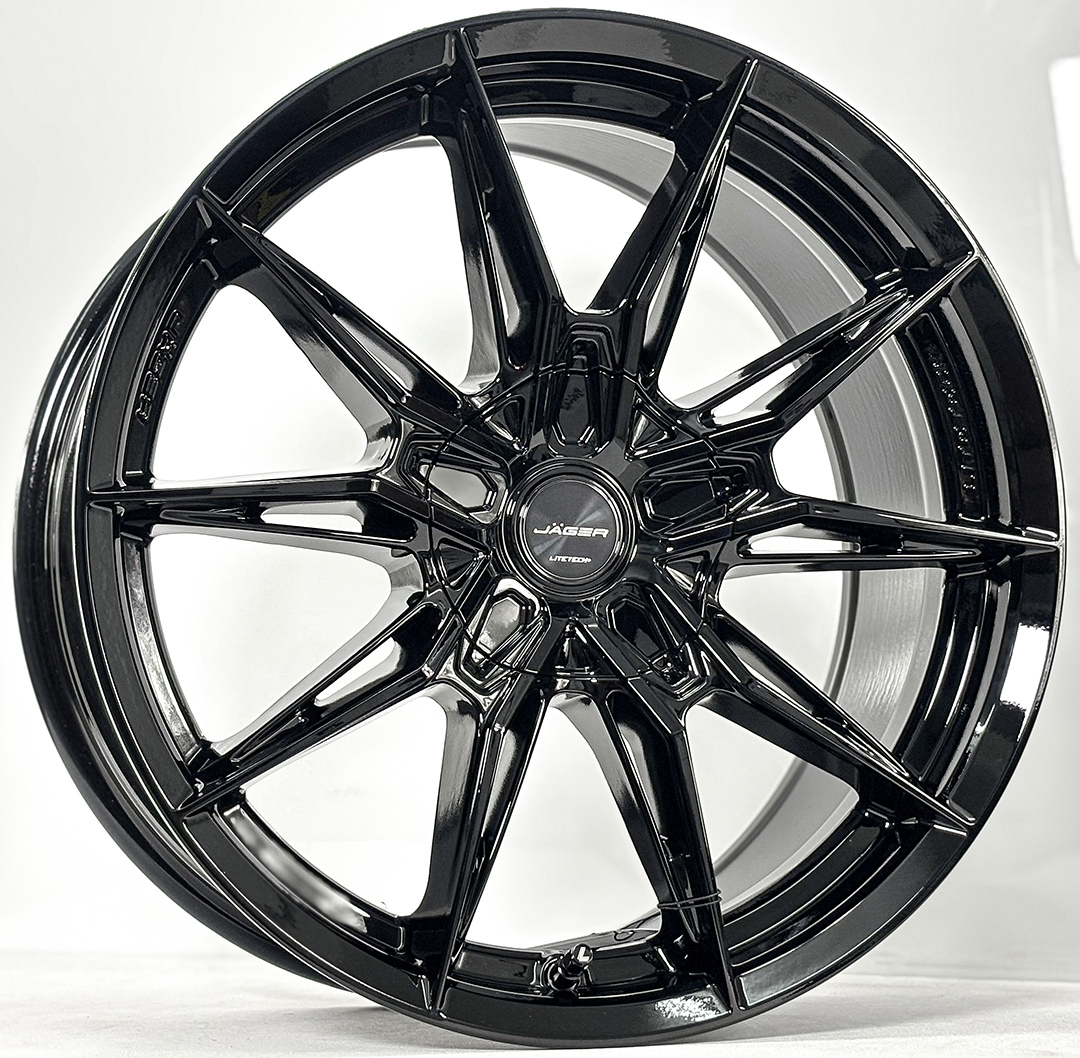 ล้อแม็ก ล้อแม็ก Lenso Jager Plasma Litetech+ FlowForming ขอบ18นิ้ว กว้าง8.5นิ้ว 5รู114.3/108 Offset35 สีดำเงา