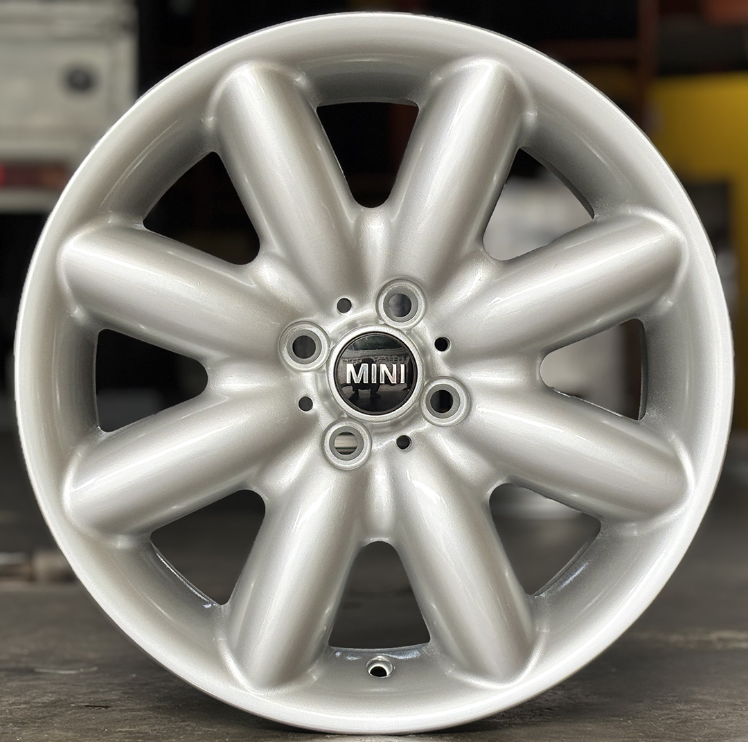 ล้อแม็ก ล้อแม็กมือสองแท้ MINI COOPER ขอบ17นิ้ว กว้าง7นิ้ว 4รู100 Offset48 สีซิลเวอร์(ลาดพร้าว)