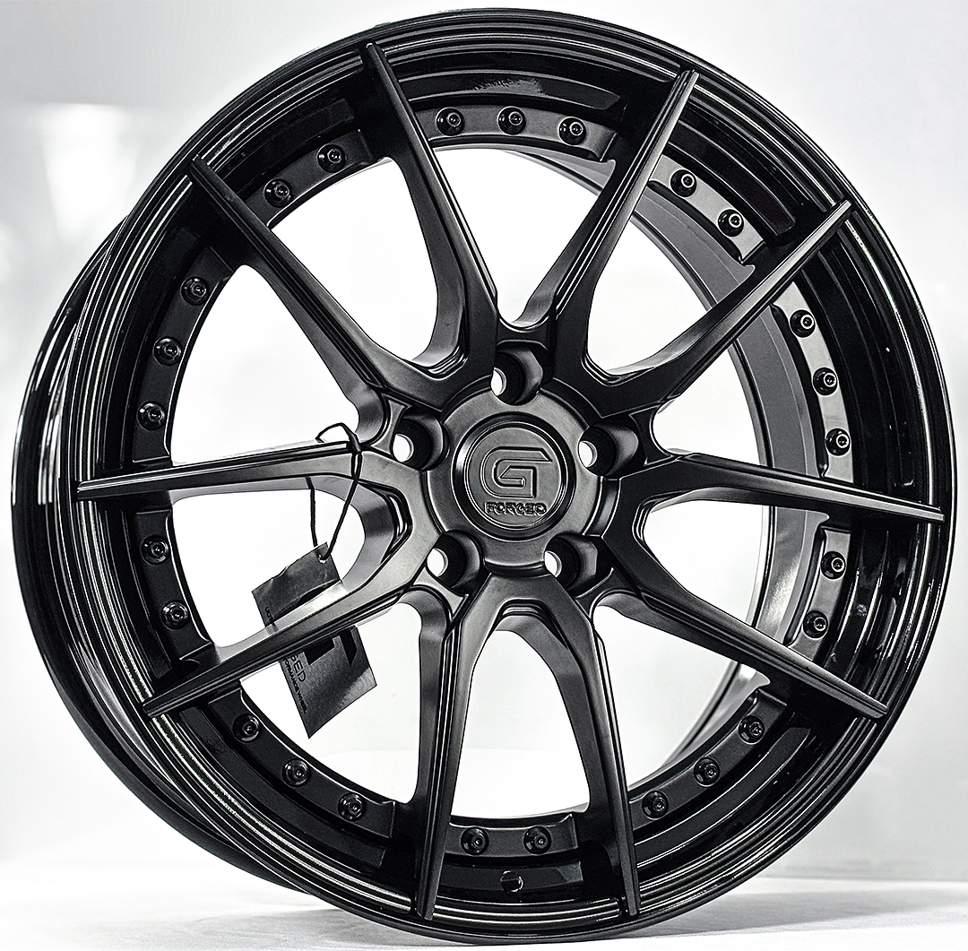 ล้อแม็ก ล้อแม็ก G-Forged GF04 FlowForming ขอบ18นิ้ว กว้าง8.5นิ้ว 5รู114.3/112 Offset35 สีดำด้านขอบดำ