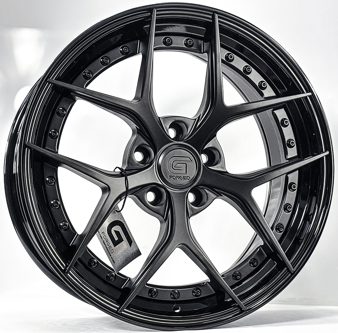 ล้อแม็ก ล้อแม็ก G-Forged GF03 FlowForming ขอบ18นิ้ว กว้าง8.5นิ้ว 5รู114.3/112 Offset35 สีดำด้านขอบดำ