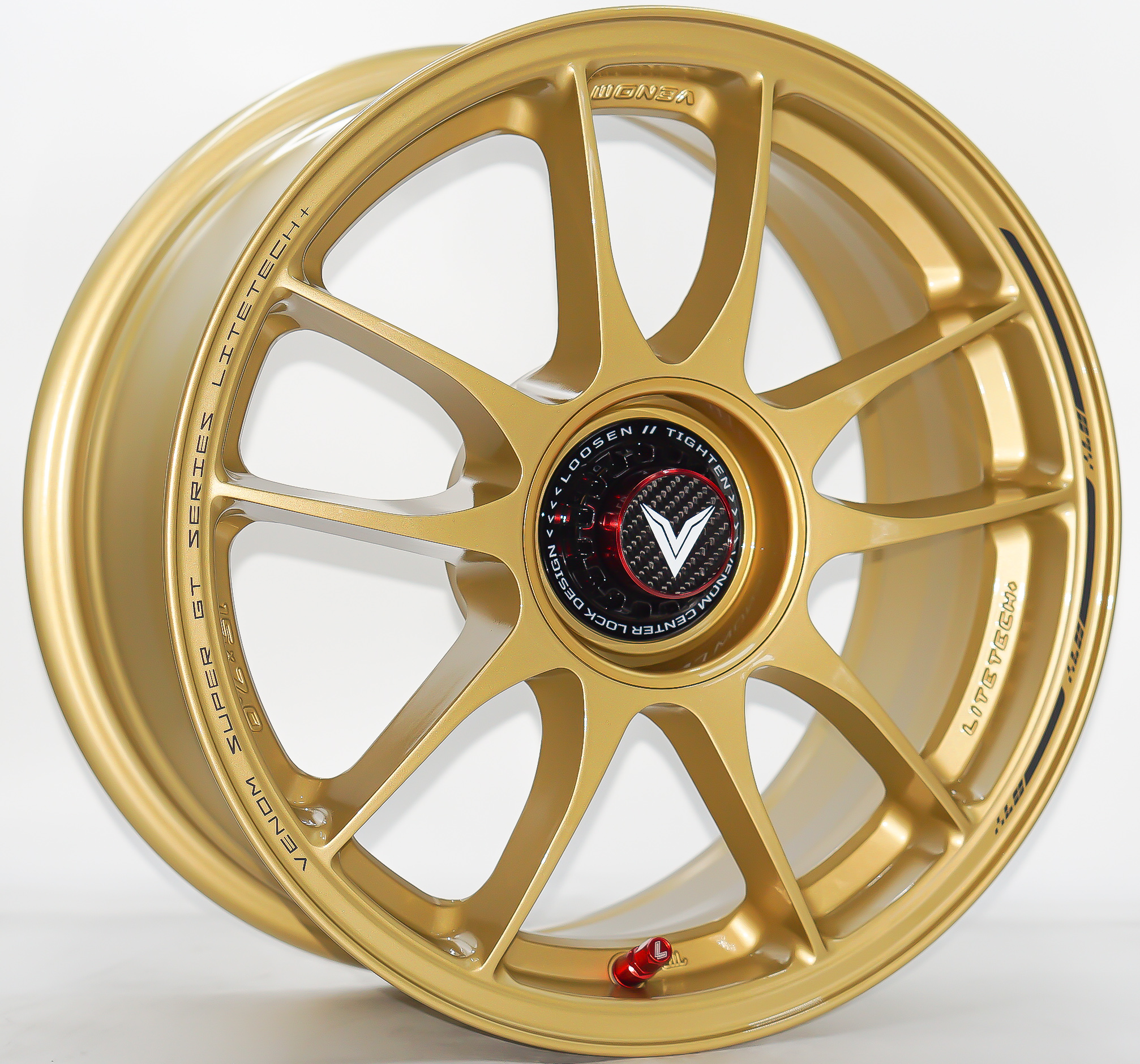 ล้อแม็ก ล้อแม็ก Lenso VNK Venom Litetech+ FlowForming ขอบ15นิ้ว กว้าง7นิ้ว 4รู100 Offset35 สีทอง