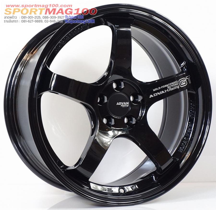 ล้อแม็กใหม่ Flowforming Advan GT 5รู100 สีดำเงา Offset35 กว้าง8.5 ขอบ18 ล้อแม็กใหม่ Flowforming Advan GT 5รู100 สีดำเงา Offset35 กว้าง8.5 ขอบ18