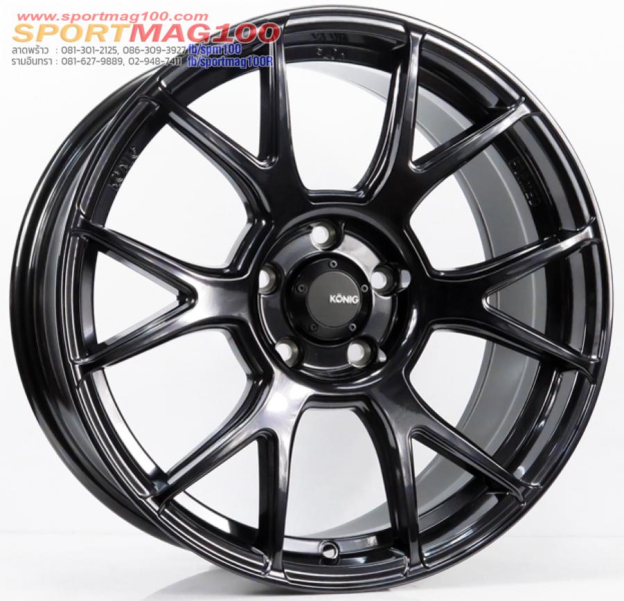 ล้อแม็กใหม่ FlowForming USA Konig Ampliform 5รู114.3 สีเทาคริสตัล Offset35 กว้าง 8.5นิ้ว ขอบ 18นิ้ว