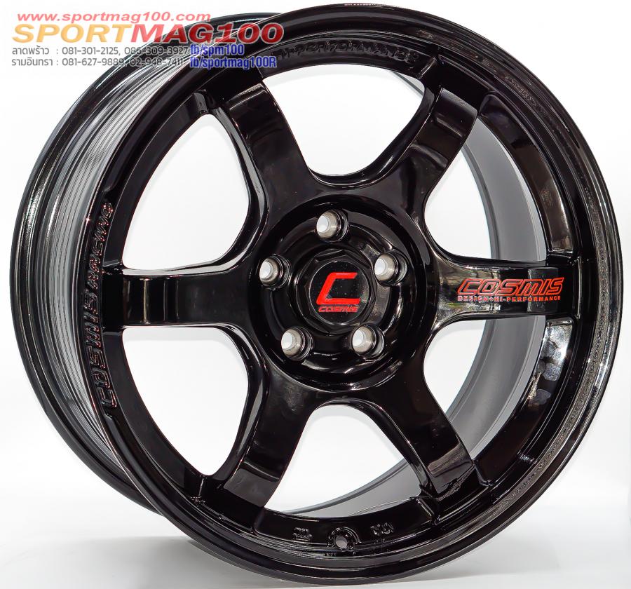 ล้อแม็กใหม่ FlowForming Cosmis RG-06SNE ขอบ18นิ้ว กว้าง9นิ้ว 5รู114.3 สีดำเงา ET25 ล้อแม็กใหม่ FlowForming Cosmis RG-06SNE ขอบ18นิ้ว กว้าง9นิ้ว 5รู114.3 สีดำเงา ET25