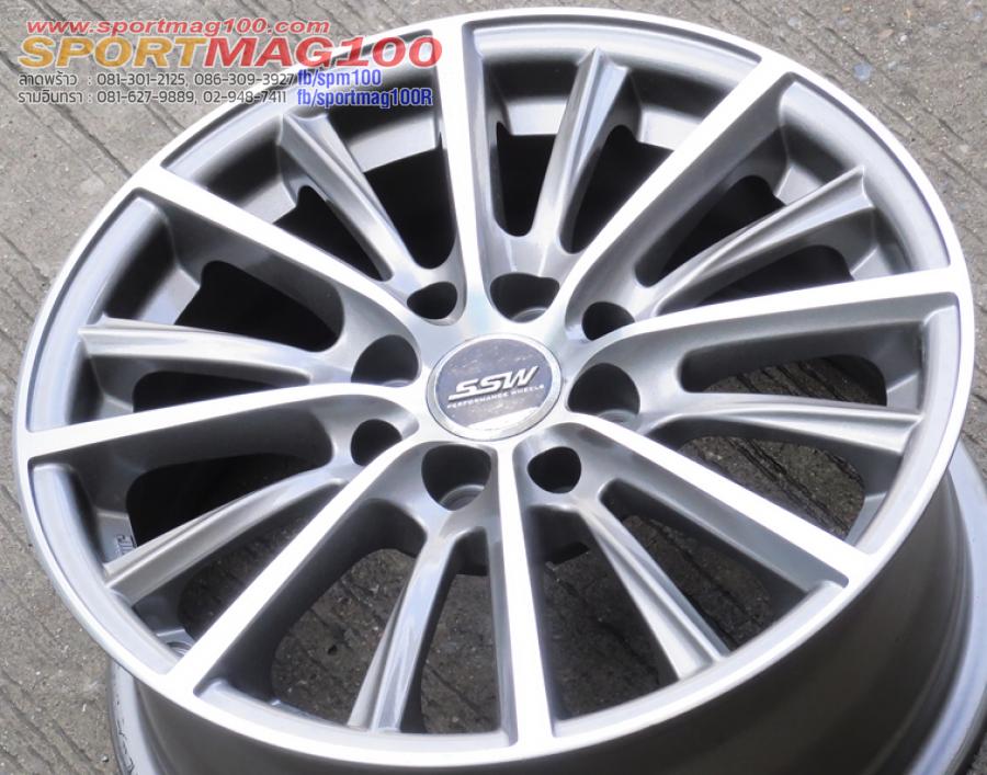 ล้อแม็กมือสอง SSW S158 ขอบ 15 กว้าง 6.5นิ้ว 4รู100-114 Offset38 สีเทาหน้าเงา(ลาดพร้าว) ล้อแม็กมือสอง SSW S158 ขอบ 15 กว้าง 6.5นิ้ว 4รู100-114 Offset38 สีเทาหน้าเงา(ลาดพร้าว)