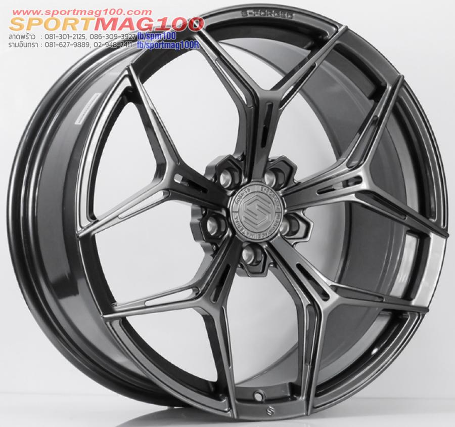 ล้อแม็ก S-Forged sf02 ขอบ 20 5รู114/112 กว้าง F8.5 R9.5 Offset35-38 สีกันเมทาลิก (ล้อเบา 8.9kg.) ล้อแม็ก S-Forged sf02 ขอบ 20 5รู114/112 กว้าง F8.5 R9.5 Offset35-38 สีกันเมทาลิก (ล้อเบา 8.9kg.)