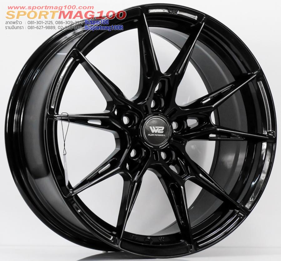 ล้อแม็ก Flowforming WFF-X ขอบ 18 กว้าง 8.5นิ้ว 5รู112/114 Offset35 สีดำเงา