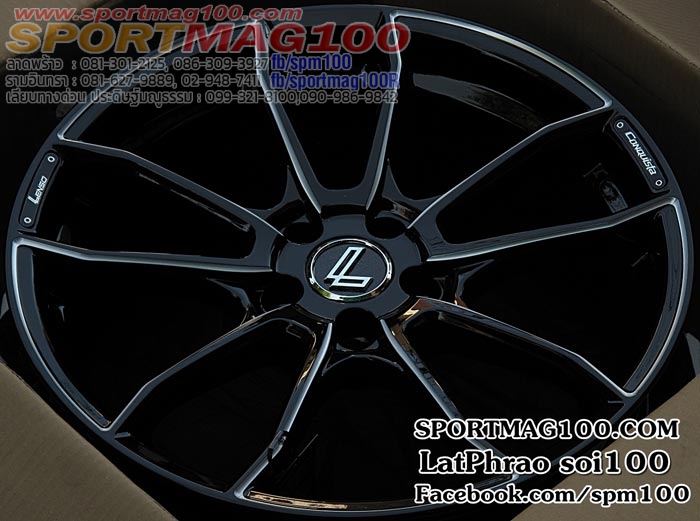 ล้อแม็กซ์ใหม่พรีเมียม Lenso Conquista ENZO 5รู114 ดำมิลลิ่ง 7.5-17นิ้ว