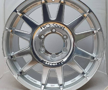 ล้อแม็ก Evo Cross 6รู139 ET20 สีเงินหน้าเงา  กว้าง9 ขอบ18นิ้ว 