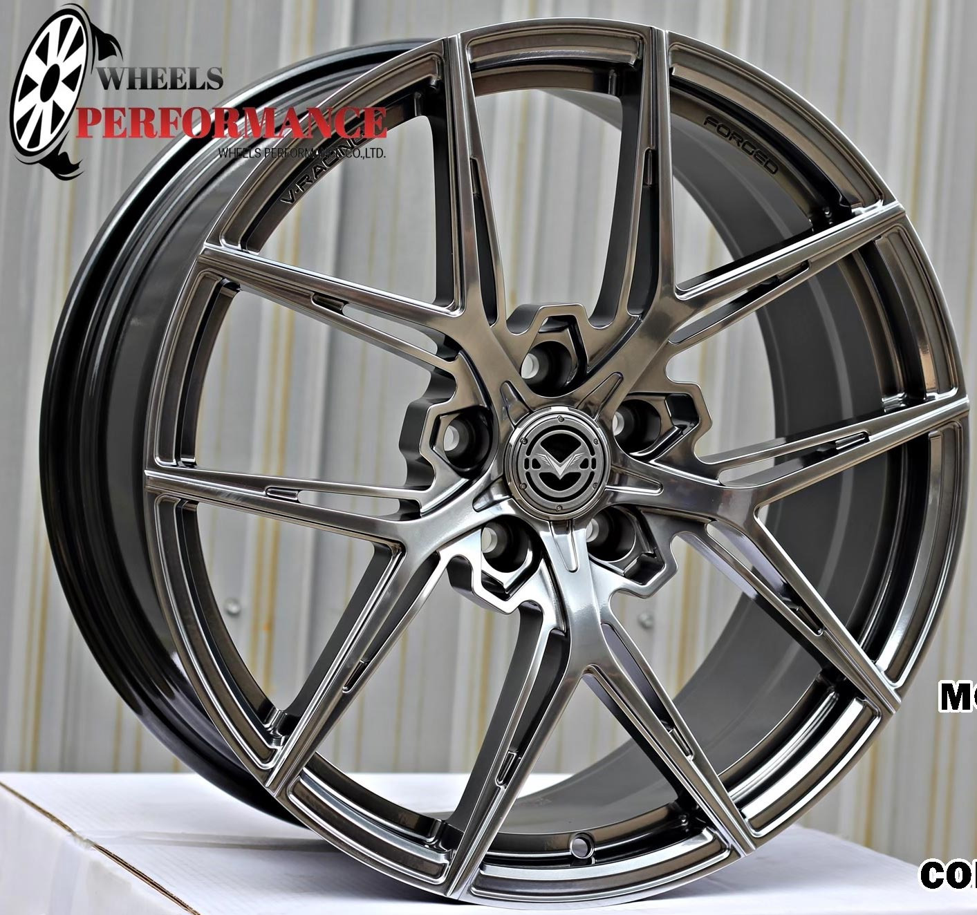 ล้อแม็ก Forged V-Racing VRF503 5รู114/112 ET35 ไฮเปอร์แบล็ค กว้าง8.5 ขอบ19นิ้ว