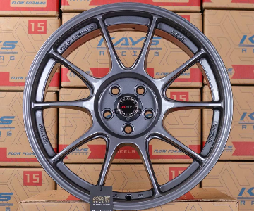 ล้อแม็ก TC105 5รู100 ET35 สีกันเมทาลิก กว้าง8 ขอบ17นิ้ว 