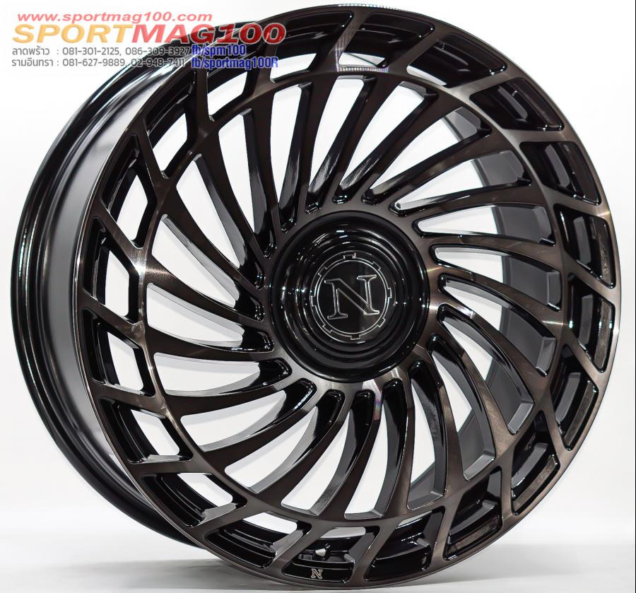 ล้อแม็กใหม่ Naya CL-200 ขอบ18นิ้ว กว้าง8นิ้ว 5รู108/113 Offset35 สีดำหน้าแล็คดำ 