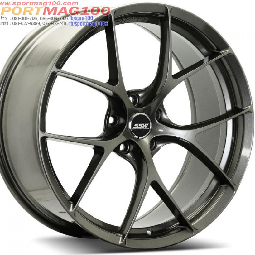 ล้อแม็ก SSW S376 FIR 5รู108 ET38 สีกันเมทาลิก หน้า8.5 ขอบ18นิ้ว