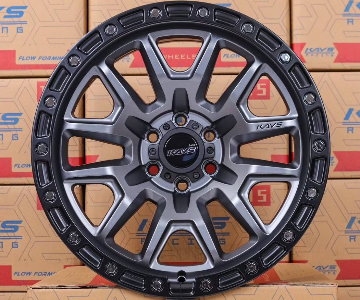 ล้อแม็ก Mavel 6รู114.3 ET18 เทาขอบดำ กว้าง9-18นิ้ว(นาวาร่า)