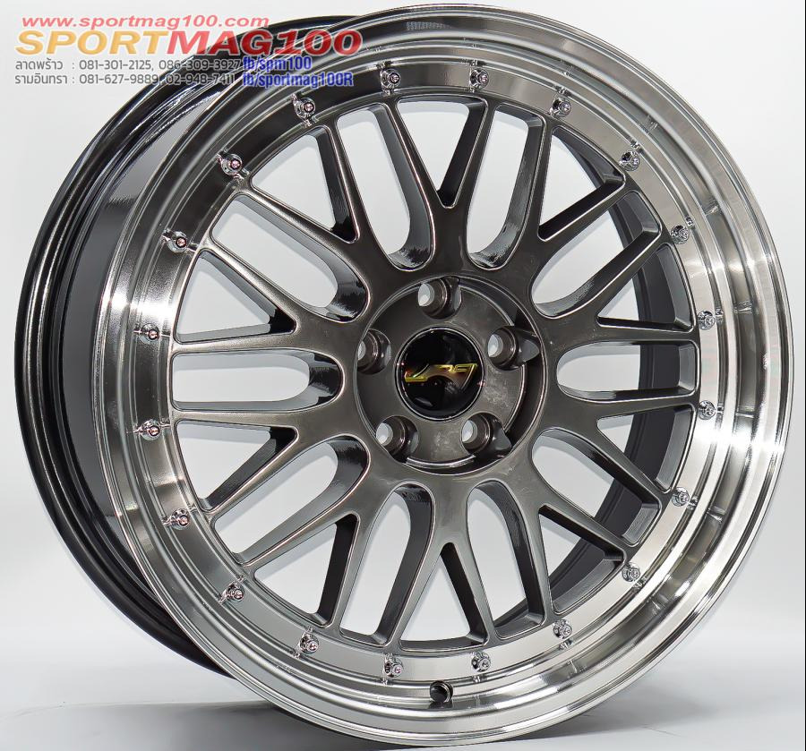 ล้อแม็ก LMR 5รู112/114 ET35 ไฮเปอร์แบล็คขอบเงา กว้าง7.5 ขอบ17นิ้ว