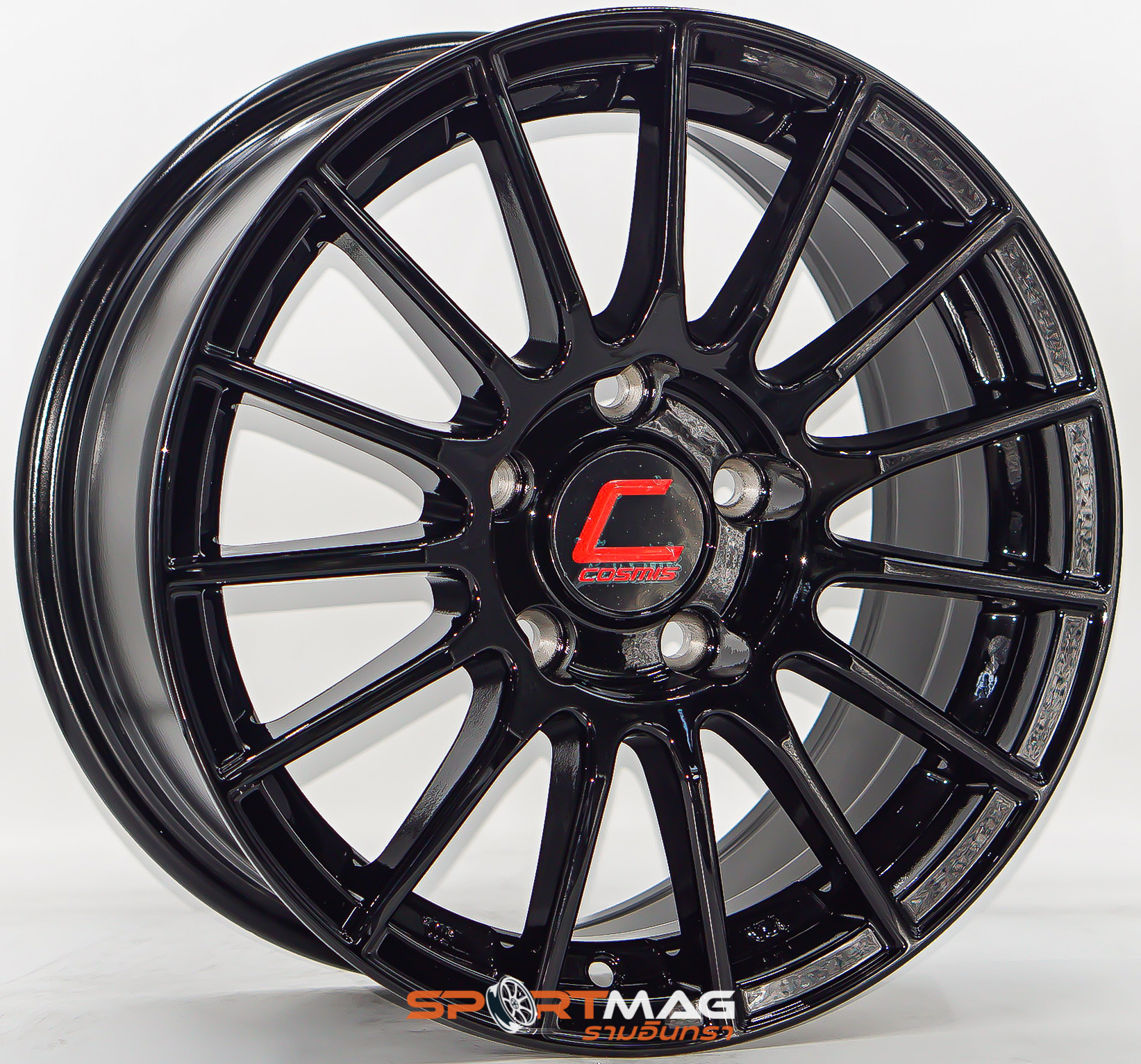 ล้อแม็ก COSMIS RS05RR 5รู114 ET35 สีดำ กว้าง7 ขอบ15นิ้ว 