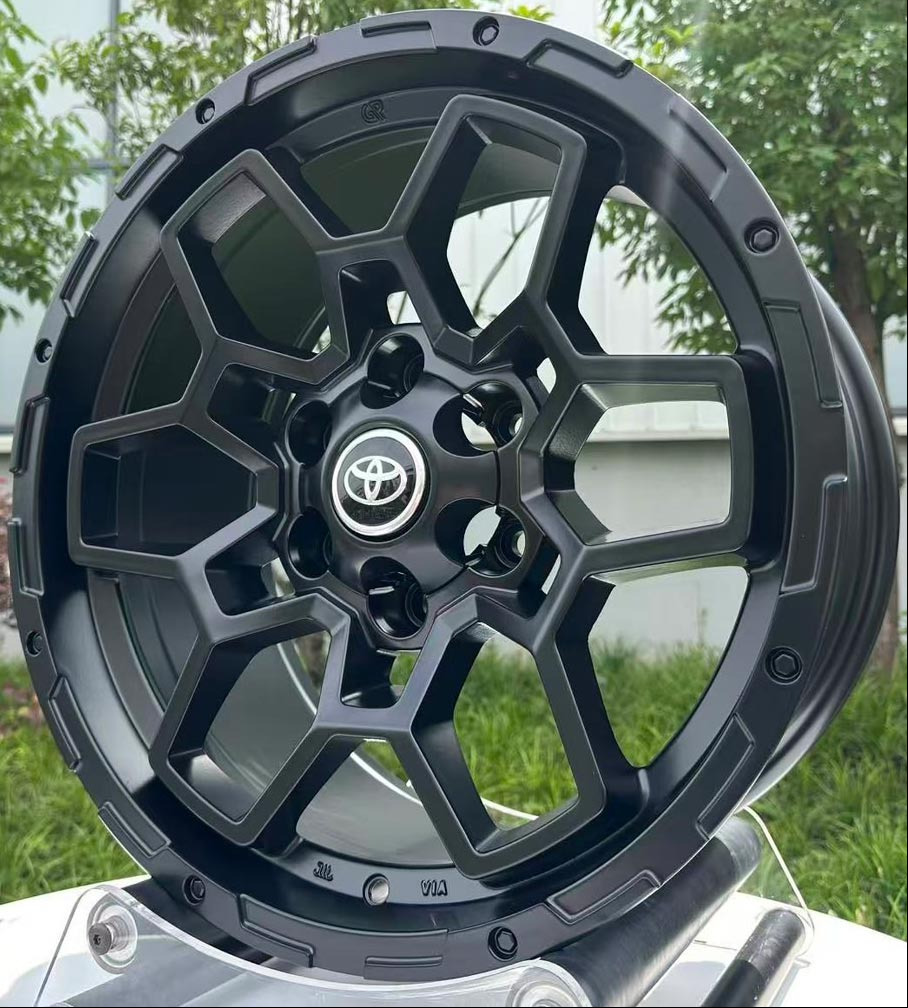ล้อแม็ก Toyota HR2601 6รู139.7 ET10 ดำด้าน กว้าง9 ขอบ18นิ้ว 
