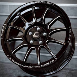 ล้อแม็ก COSMIS RG012 5รู114/112 ET35 ดำมิลลิ่งก้าน กว้าง8.5 ขอบ18นิ้ว