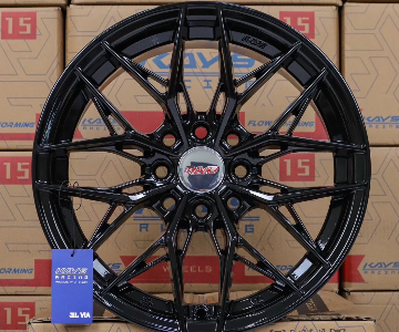 ล้อแม็ก Angel K2151 4รู100/114.3 ET35 สีดำ กว้าง7 ขอบ15นิ้ว