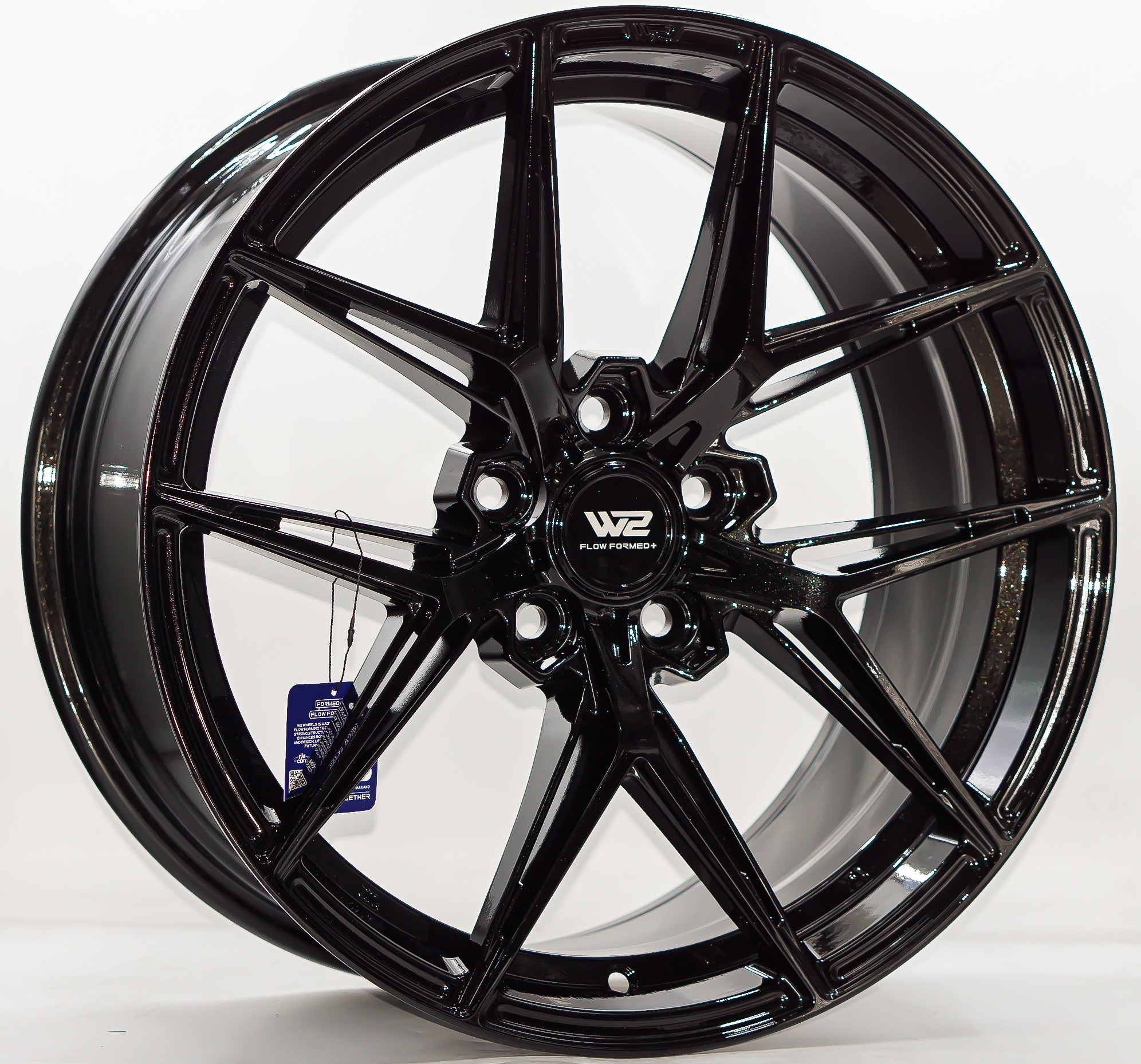 ล้อแม็กใหม่เบา Flowforming W2 WFF-X 5รู114 สีCrystalBlack ET35 8.5-18นิ้ว
