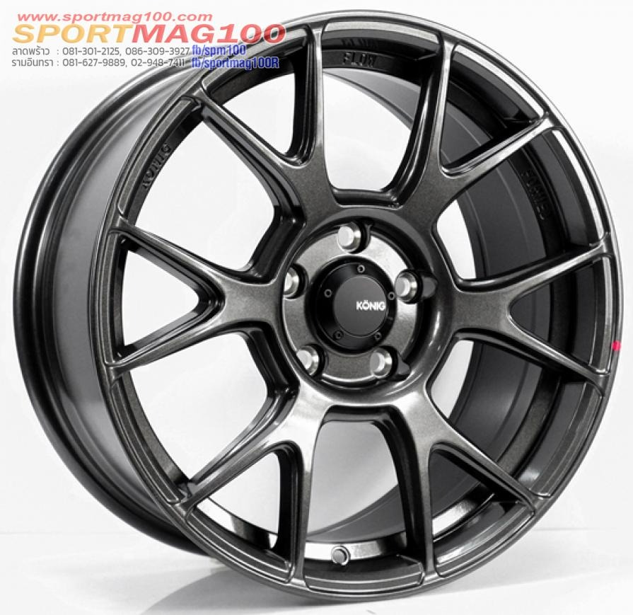ล้อแม็กซ์ใหม่ Konig N636 Flow Forming 5รู114.3 สีกันเมทาลิก 8-17นิ้ว ET40