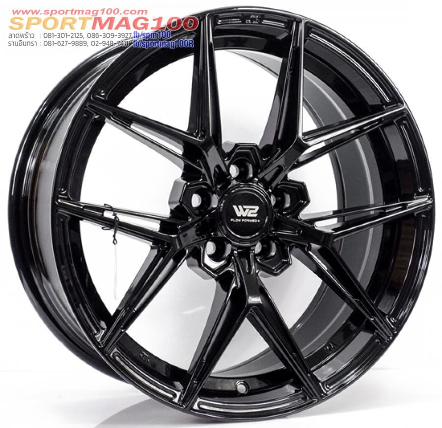 ล้อแม็กใหม่เบา Flowforming WFF-X 5รู100 สีCrystalBlack ET35 8-17นิ้ว