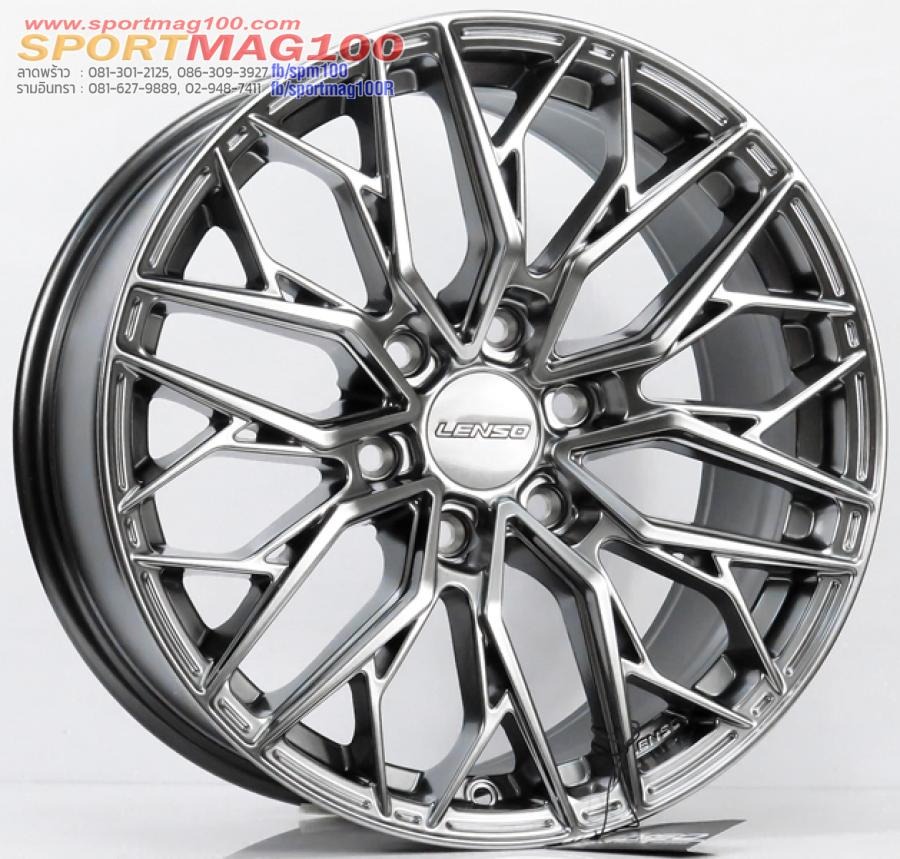 ล้อแม็กใหม่ Lenso Jager JTV Ventus 6รู130 สีไฮเปอร์แบล็ค Offset40 กว้าง 8.5นิ้ว ขอบ 18นิ้ว (รถตู้ตัวใหม่ สเปคไม่ยื่น)
