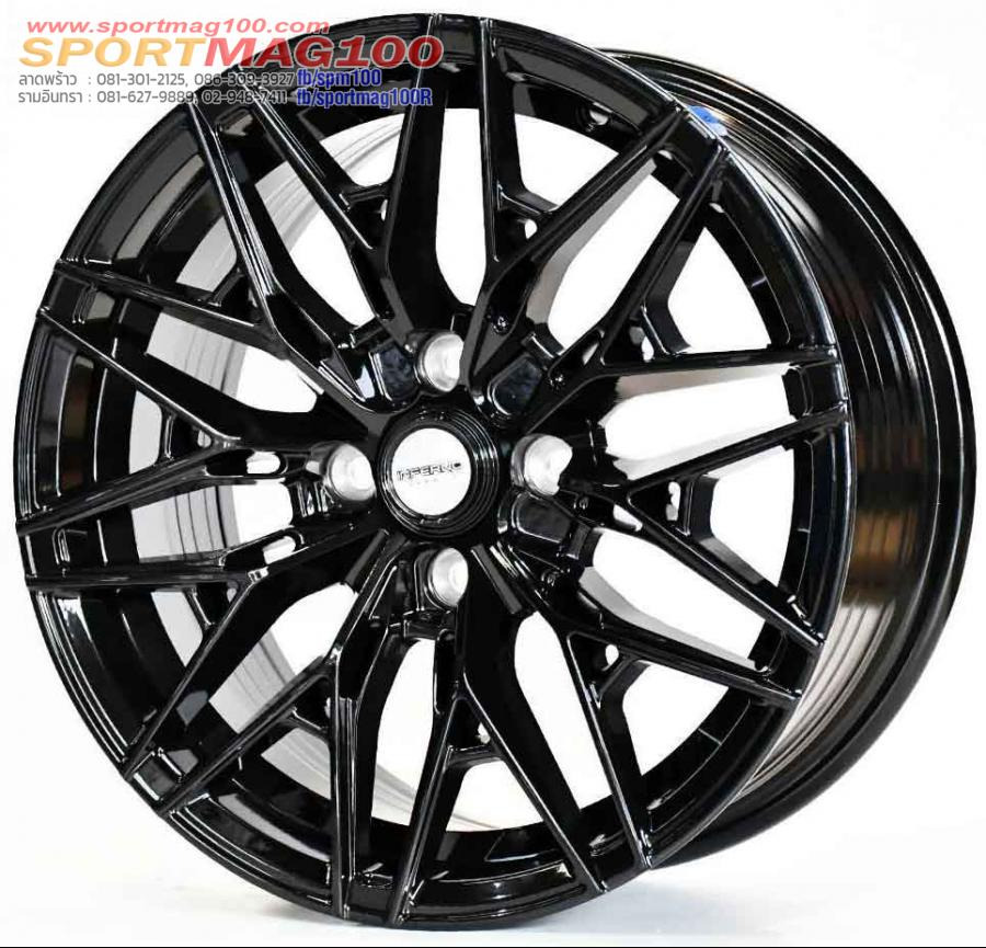 ล้อแม็ก INFERNO 5049 4รู100 ET35 ดำแวว 7-15นิ้ว