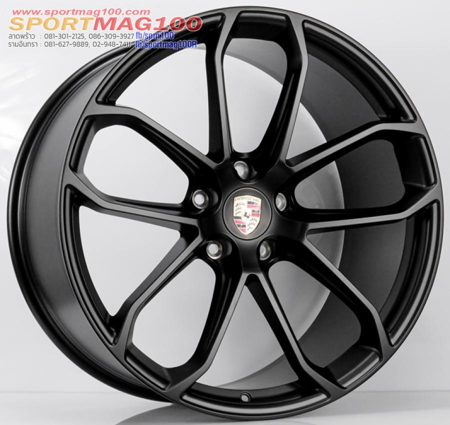 ล้อแม็กเบาสุดFORGED Porshe D221793 สีดำด้าน 5รู130 สเปค F10 R11.5 Offset48-61 ขอบ 22นิ้ว