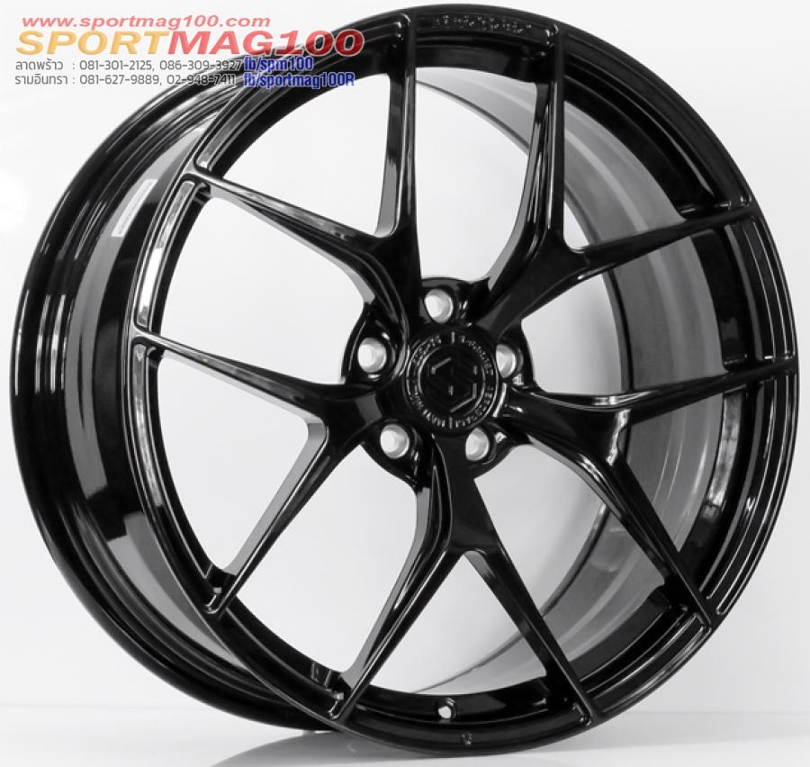 ล้อแม็ก S-Forged sf03 ขอบ 20 5รู114/112 กว้าง 9นิ้ว Offset38 สีดำเงาCandy Black (ล้อเบา 8.9kg.)