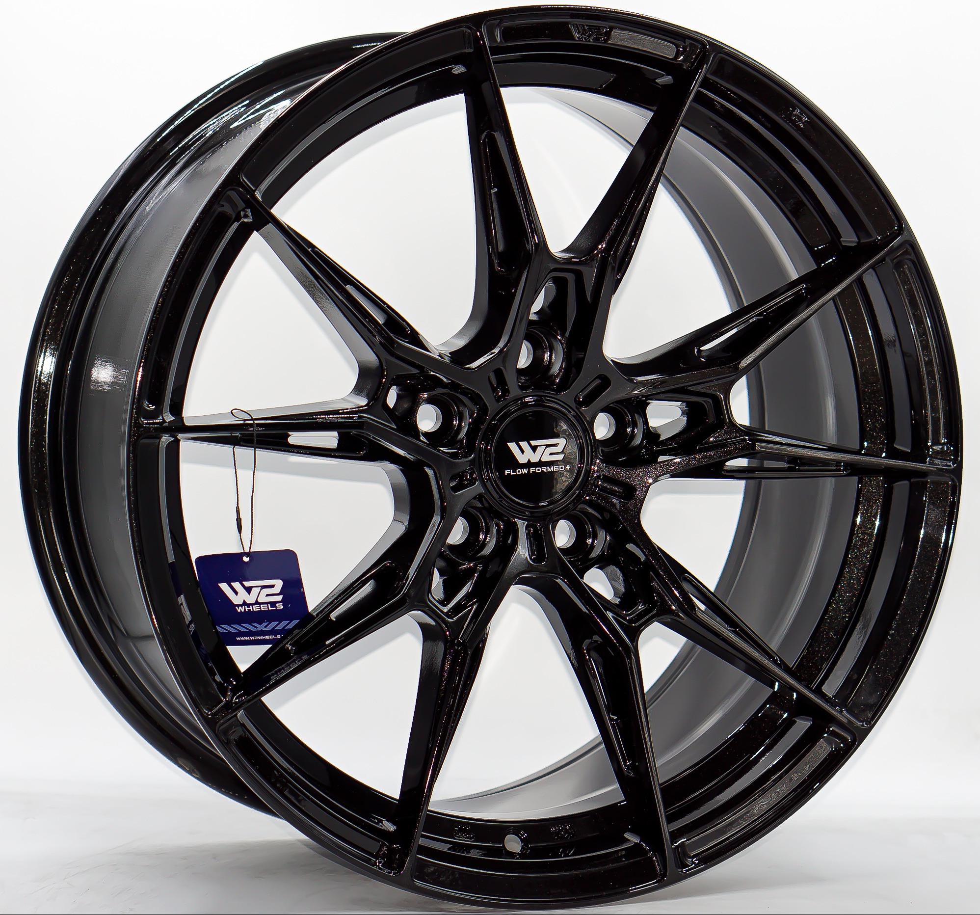 ล้อแม็ก Flowforming W2 WFF-F ขอบ 18 กว้าง 8.5นิ้ว 5รู114/112 Offset35 สีดำเงา