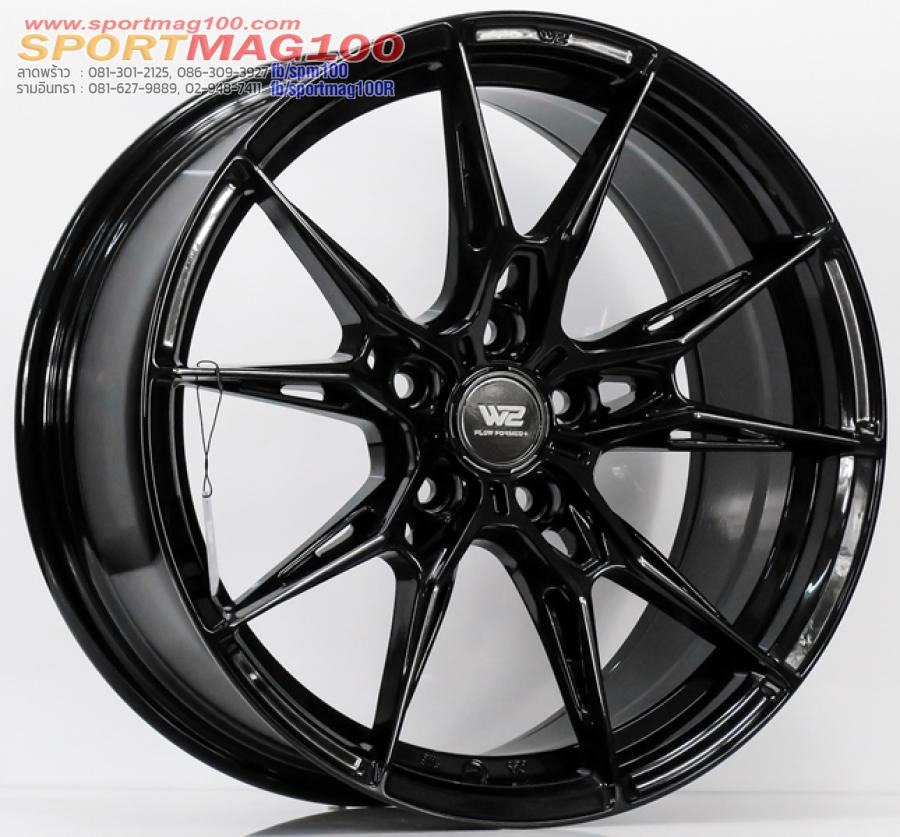 ล้อแม็ก Flowforming WFF-X ขอบ 18 กว้าง 8.5นิ้ว 5รู114/112 Offset35 สีดำเงา