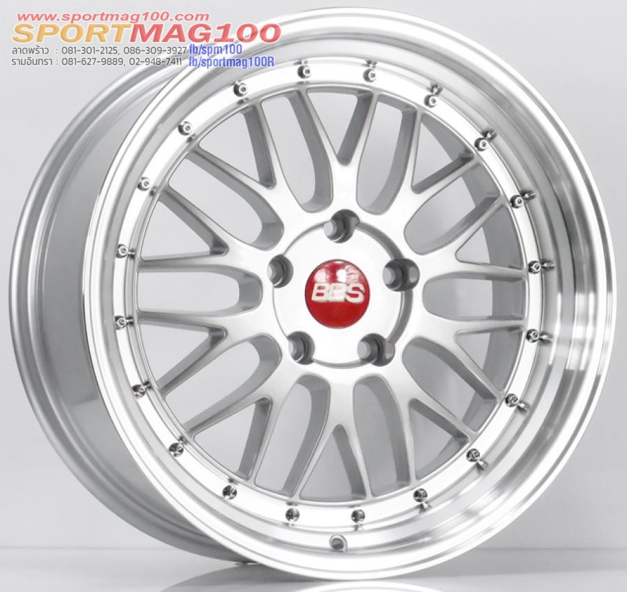 ล้อแม็ก BBS LMR ขอบ 18 กว้าง 8.5นิ้ว 5รู120 Offset33 สีซิลเวอร์ขอบกระจก