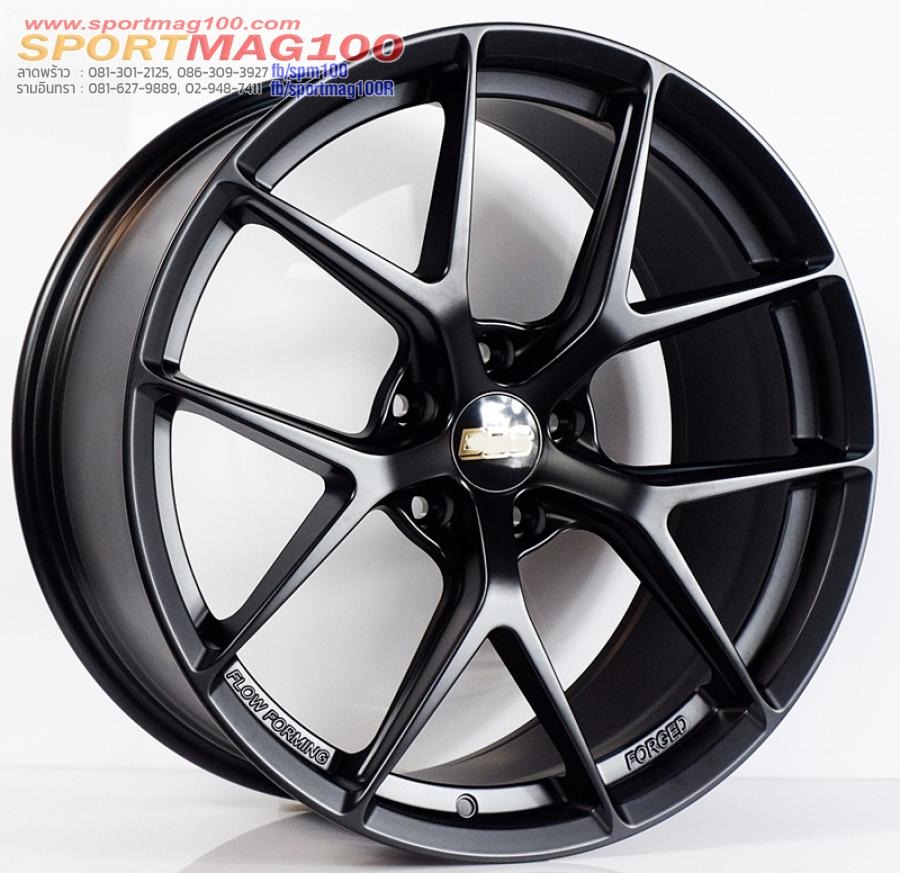 ล้อแม็ก FlowForming FIR ขอบ 19 กว้าง F8 R9.5นิ้ว 5รู112/114 Offset35-38 สีดำด้าน